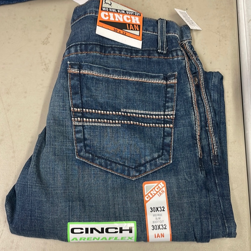 Cinch mens jeans 30x32 nwt Ian style